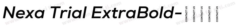 Nexa Trial ExtraBold字体转换